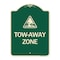 Signmission Tow-Away Zone with Graphic Heavy-Gauge Aluminum Architectural Sign, 24" x 18", G-1824-24411 A-DES-G-1824-24411 - alternate 1
